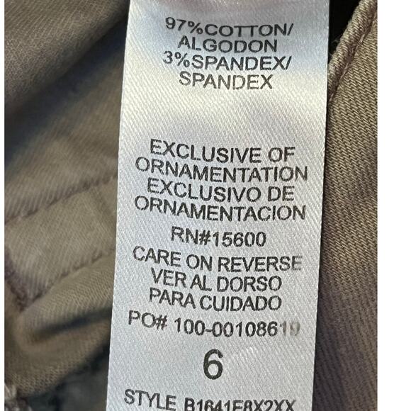 Democracy Women's Size 6 Tan AB Technology Skinny Y2K Skater Jeans - Picture 3 of 9